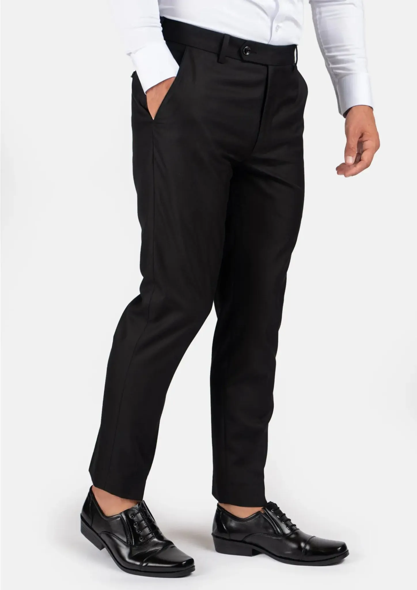 Black Sharkskin Pants