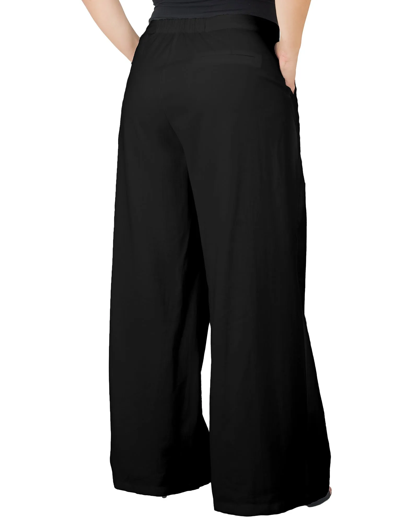 Brooklyn High Waist Wide Leg Pant | Black