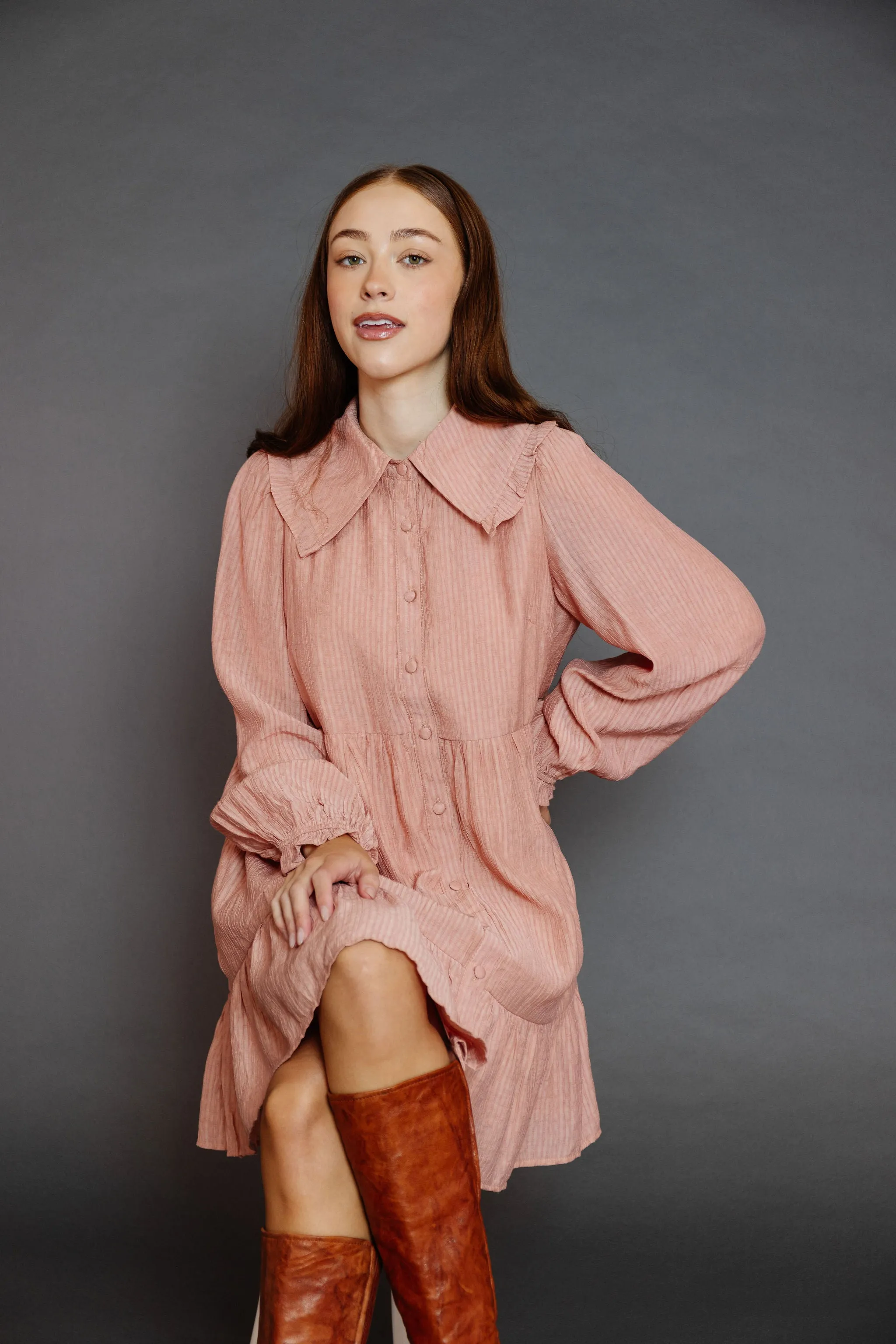 Bryleigh Dress in Clay