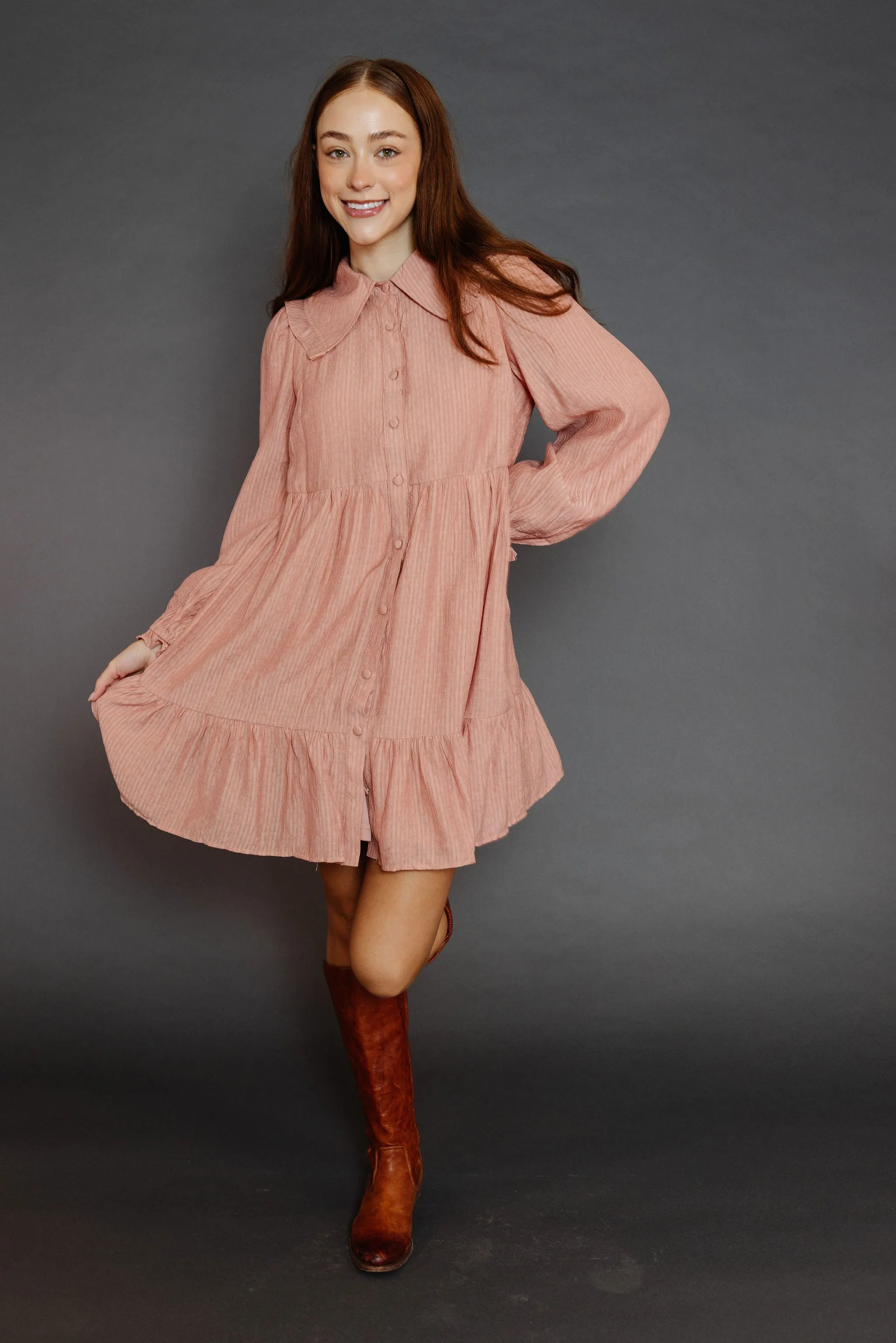 Bryleigh Dress in Clay