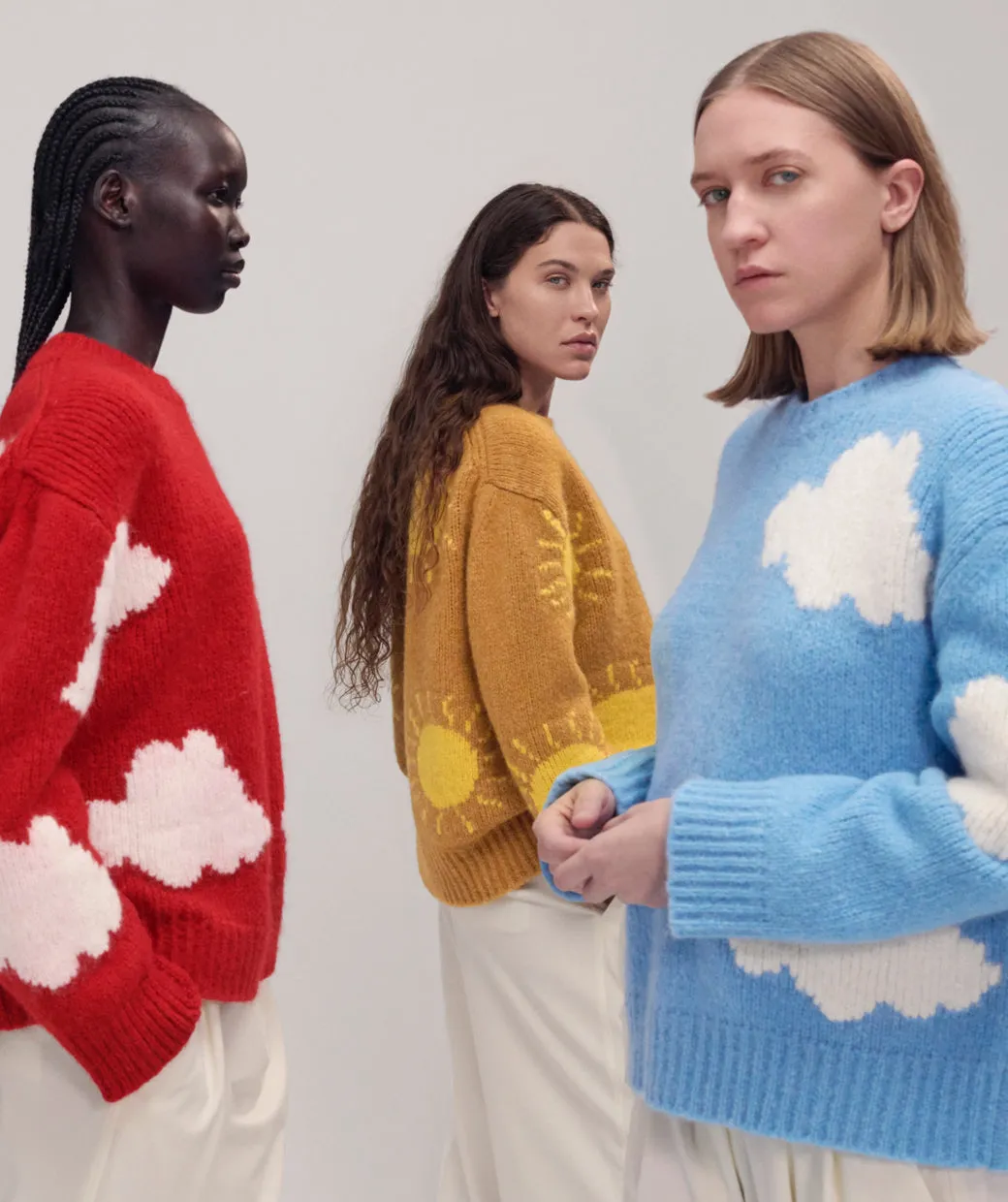 Cloud Sweater - Flamma/Cloud