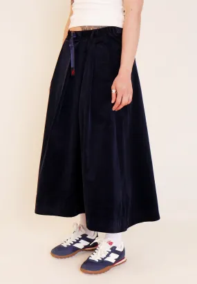 Corduroy Talecut Skirt - Dark Navy