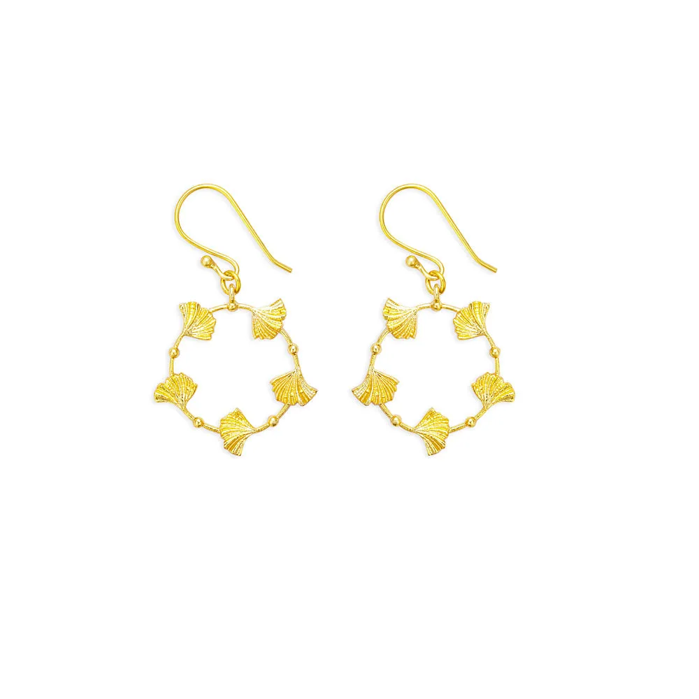 Heart's Dance Earrings in Gold