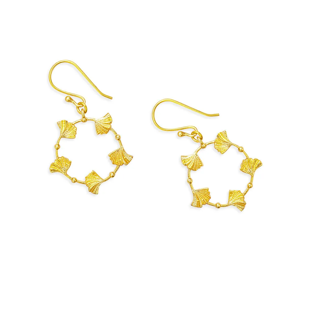 Heart's Dance Earrings in Gold