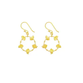 Heart's Dance Earrings in Gold