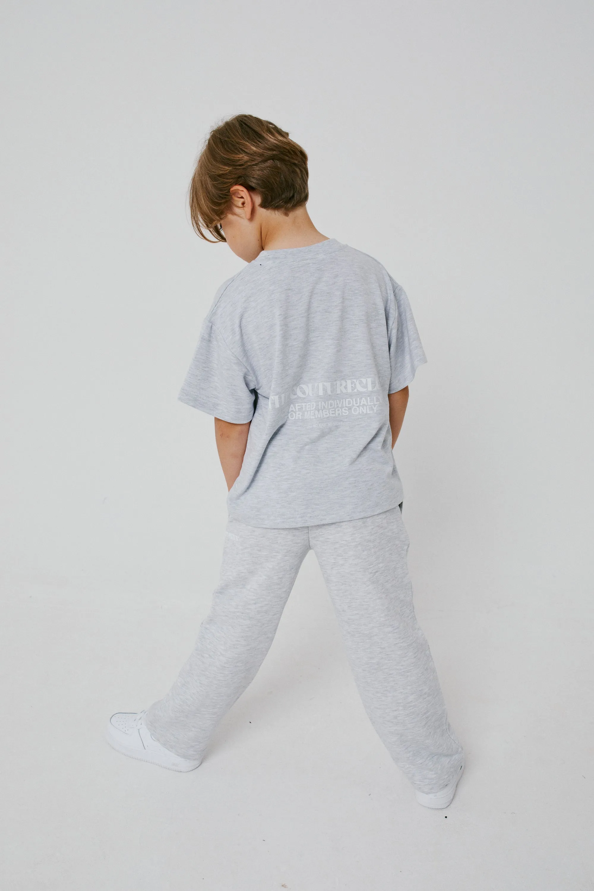 KIDS RAW SEAM MEMBERS ONLY JOGGERS - GREY MARL