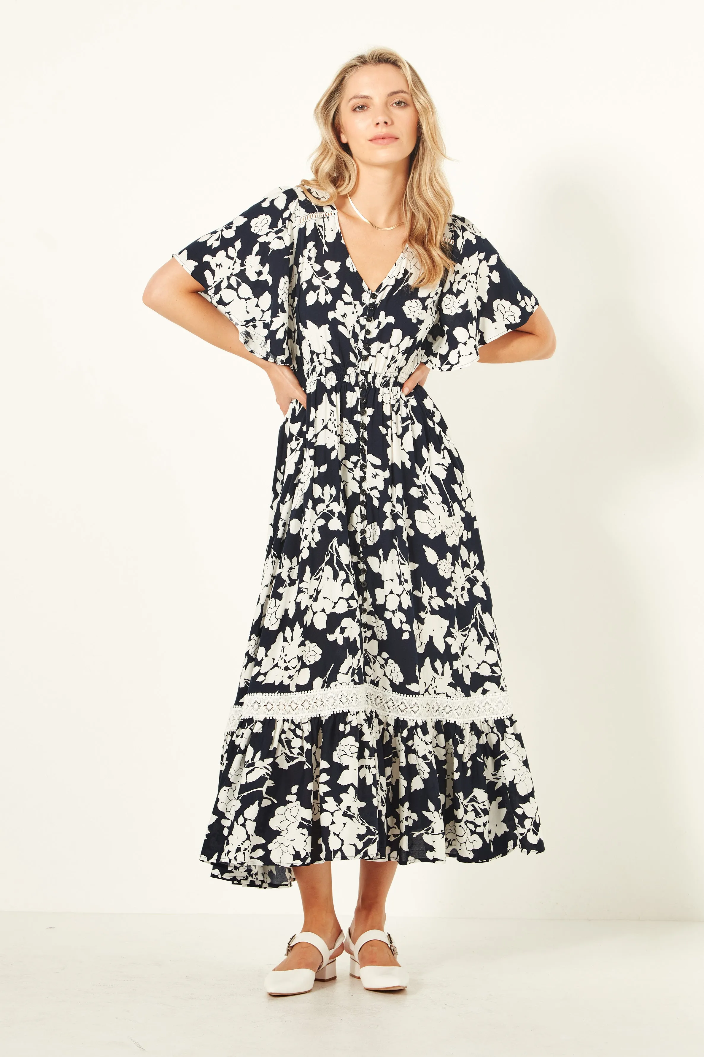 Lemon Tree Design Ltd - Jolander Dress - Navy Floral