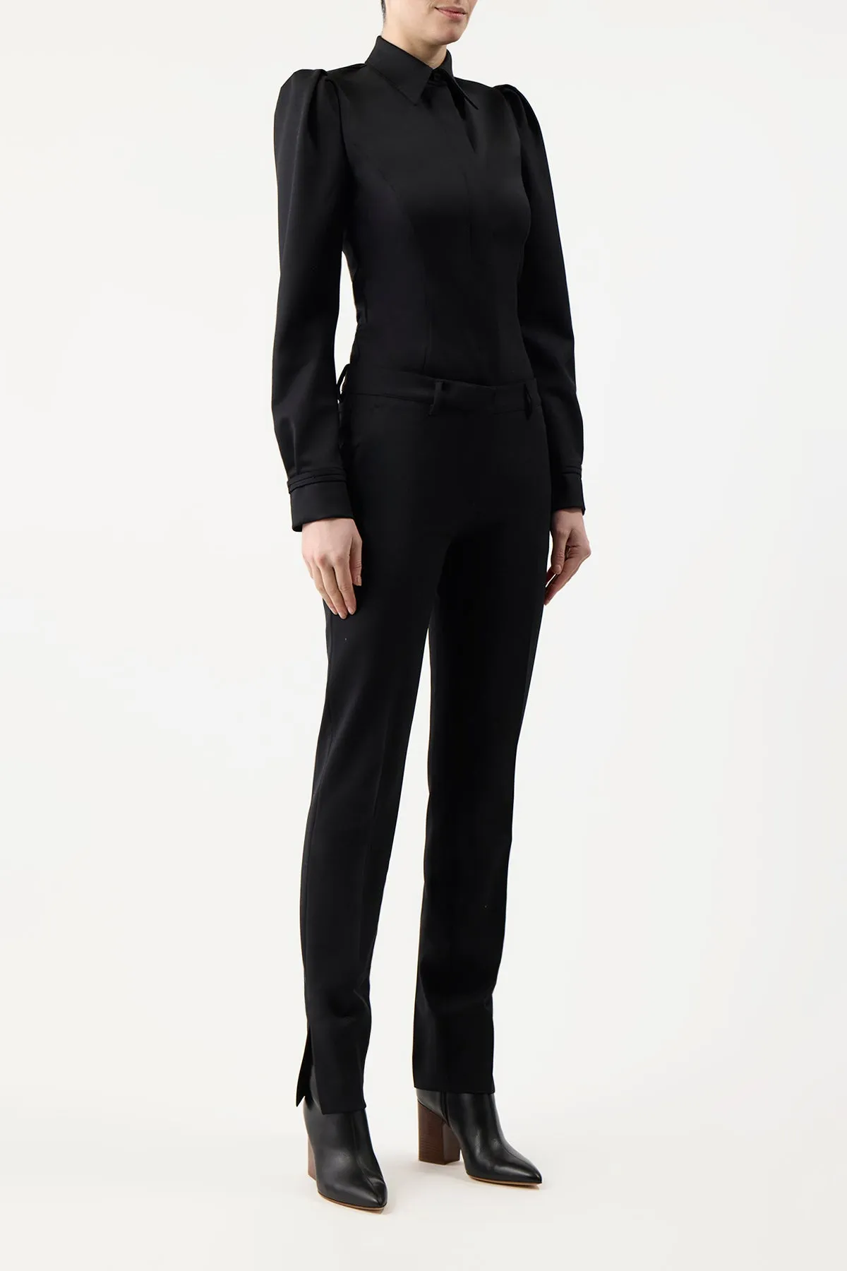 Molly Pant in Black Sportswear Wool