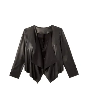 Mulberry Faux Leather Jacket | Black