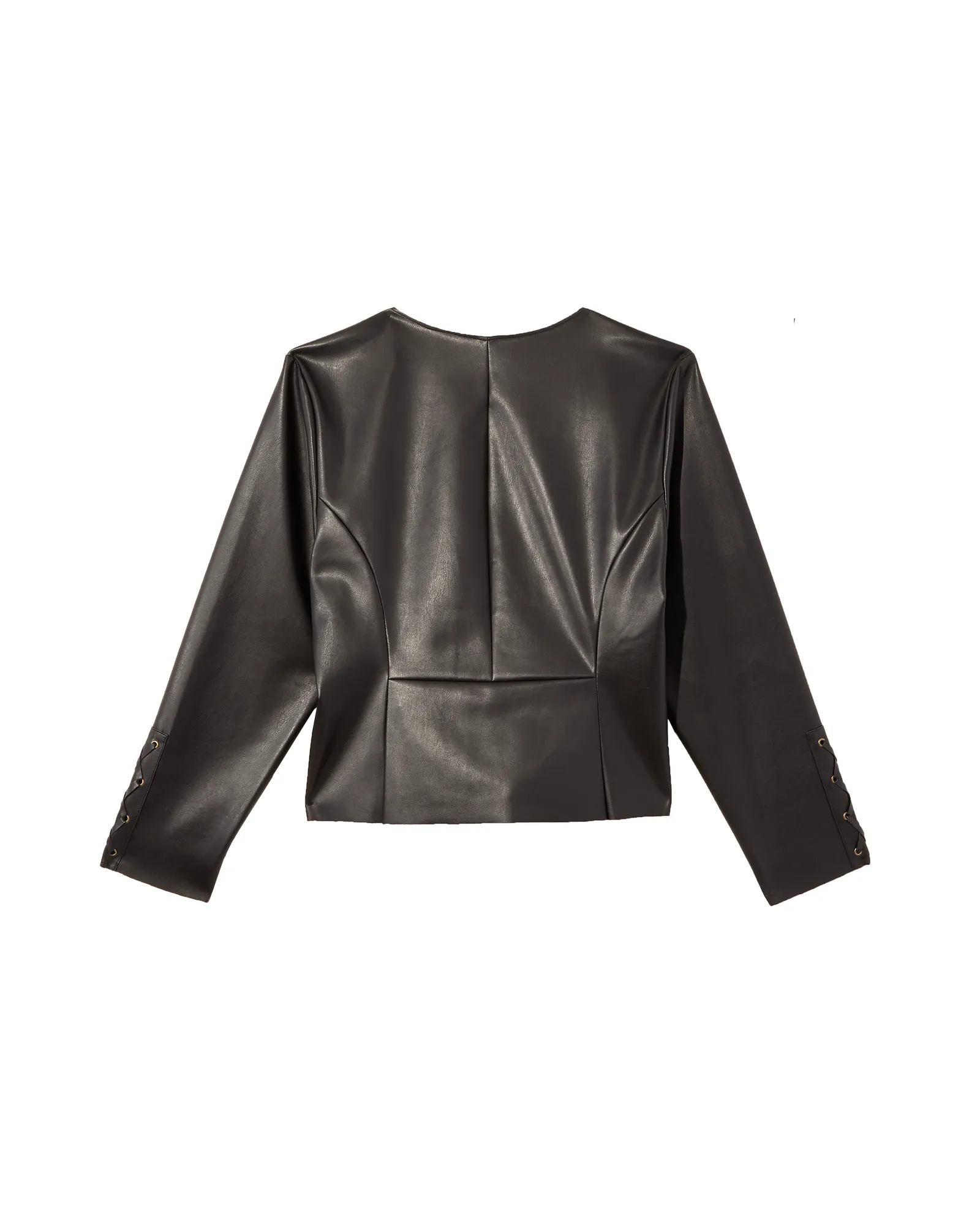 Mulberry Faux Leather Jacket | Black