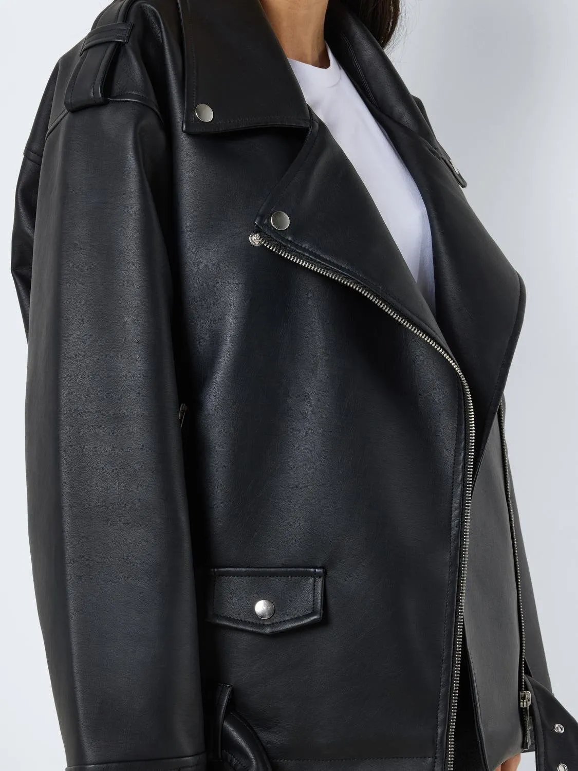 Paulina Oversized Biker Jacket