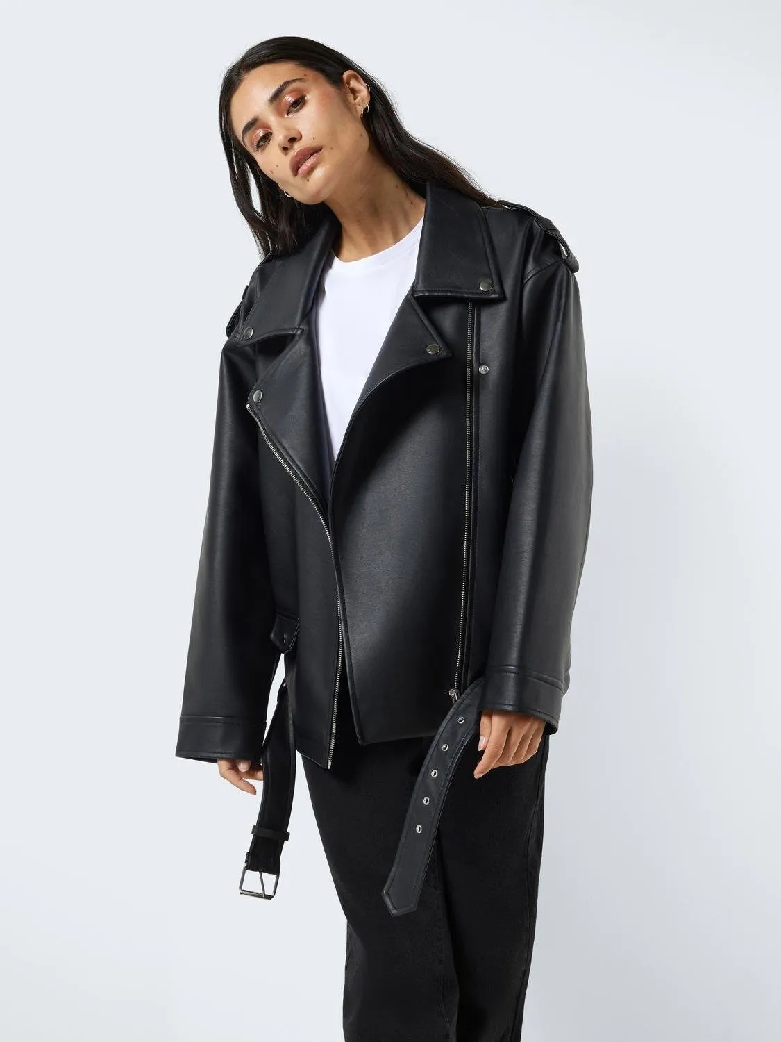 Paulina Oversized Biker Jacket