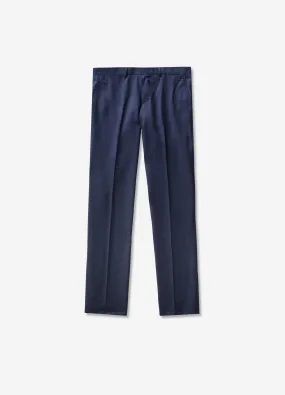 Pinpoint Twill Suit Pant Blue