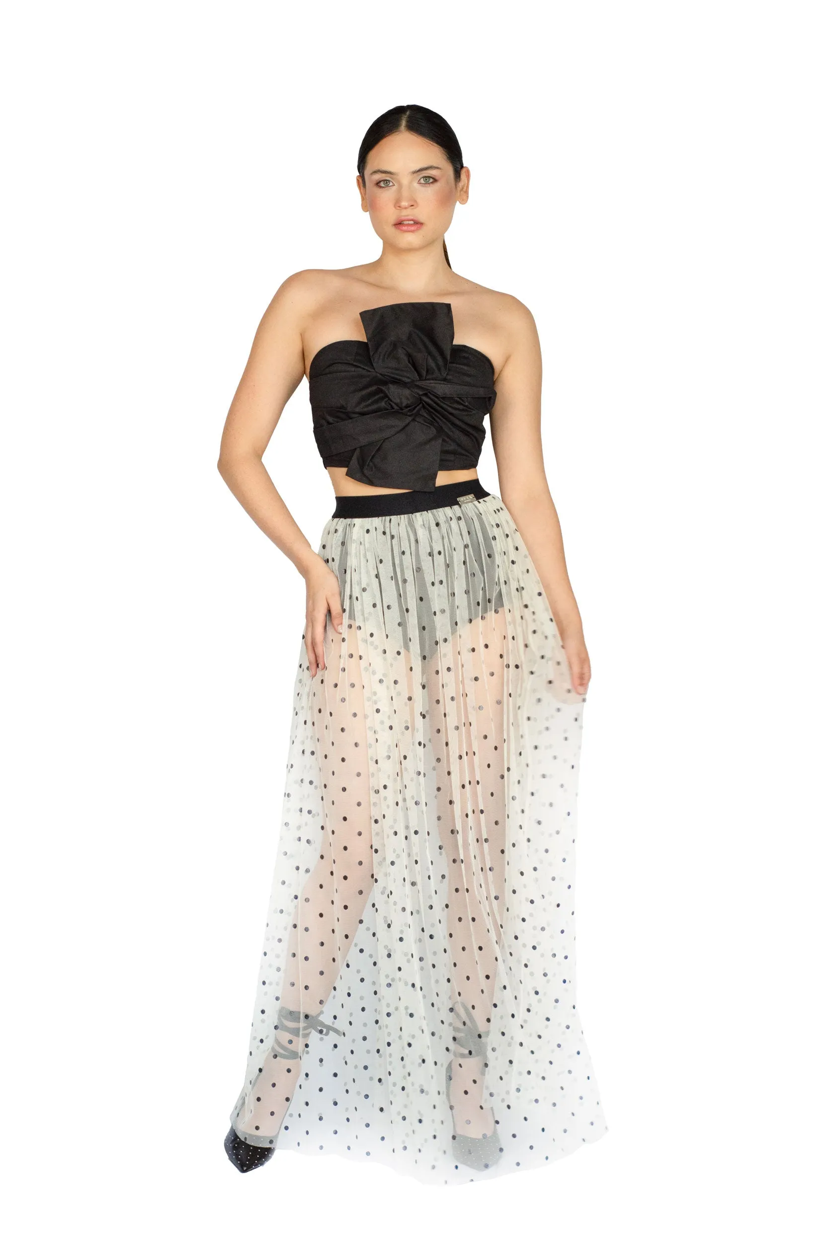 POLKA TULLY SKIRT