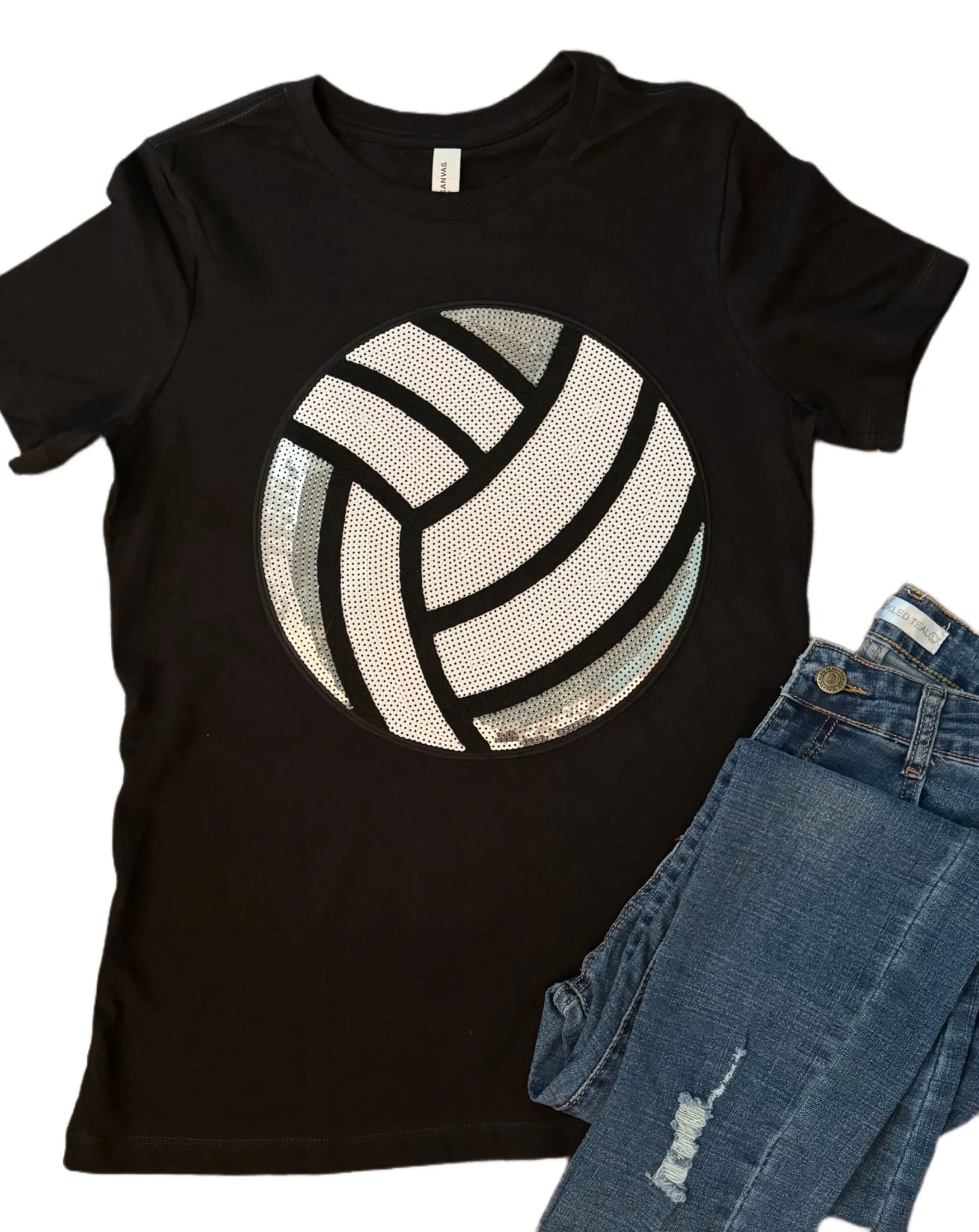 Sequin Volleyball Tees