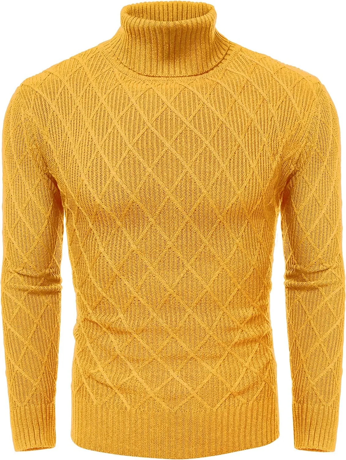 Slim Fit Thick Cotton Pullover Turtleneck Sweaters (US Only)