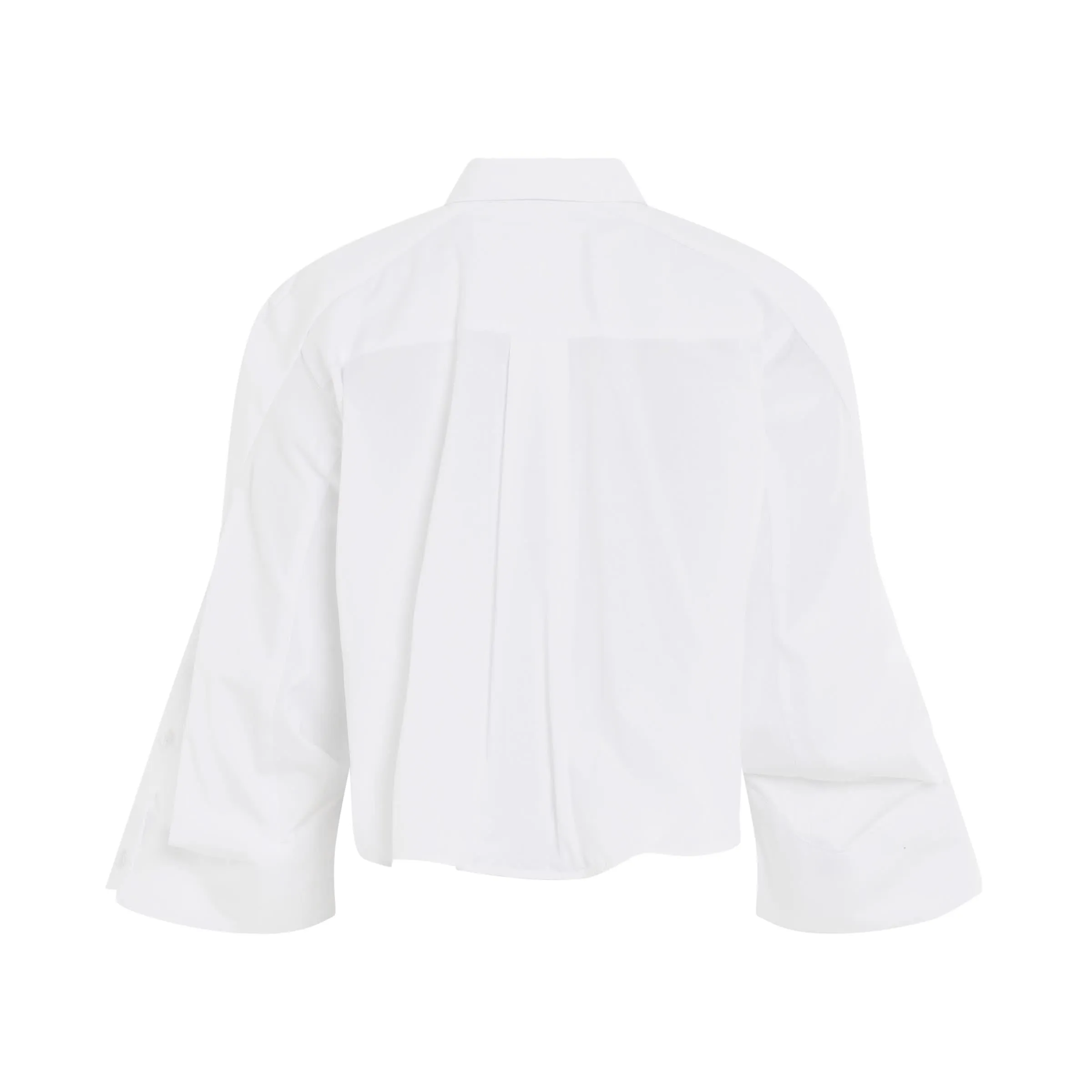 Thomas Mason Cotton Poplin Shirt in Off White