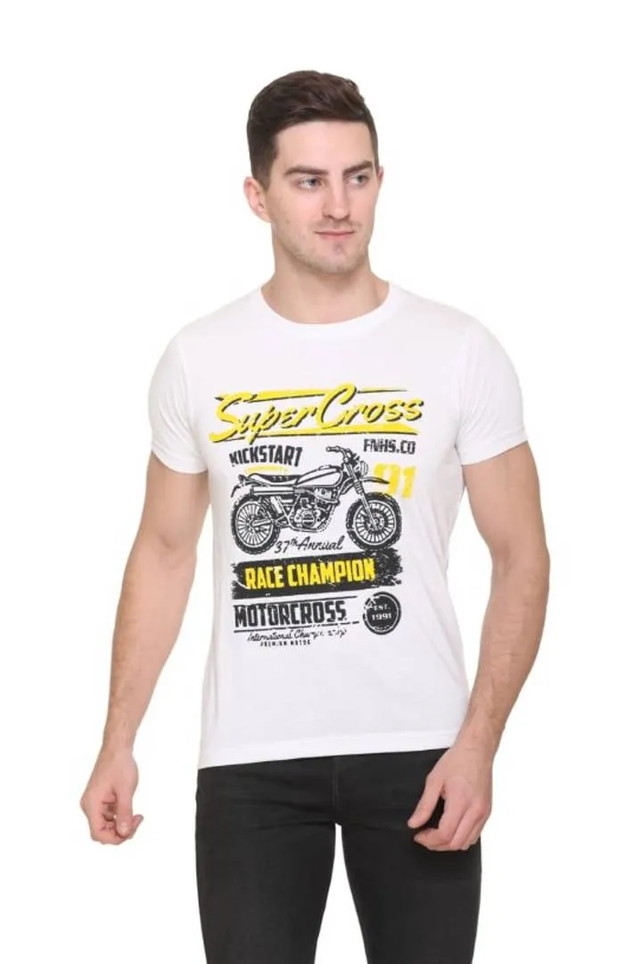 TRENDY COTTON BLEND T SHIRTS FOR MEN'S