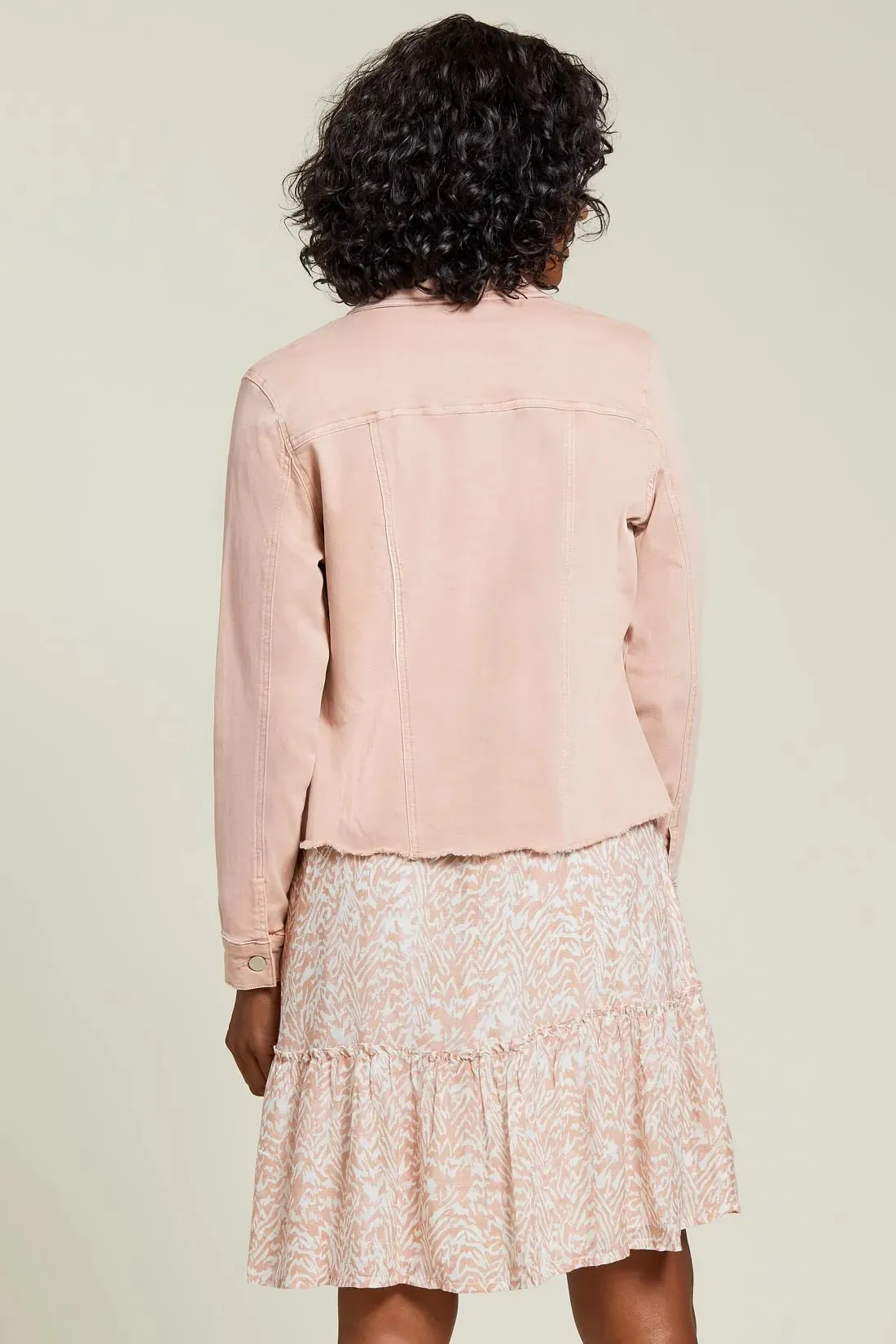 Tribal | Frayed Button-Up Jacket | Women's