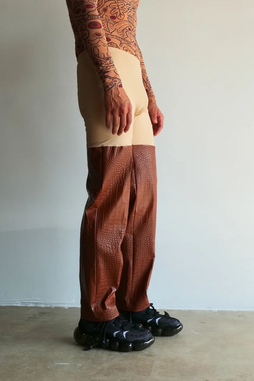 Walter Van Beirendonck Extra Sharp Pants Brown FW23