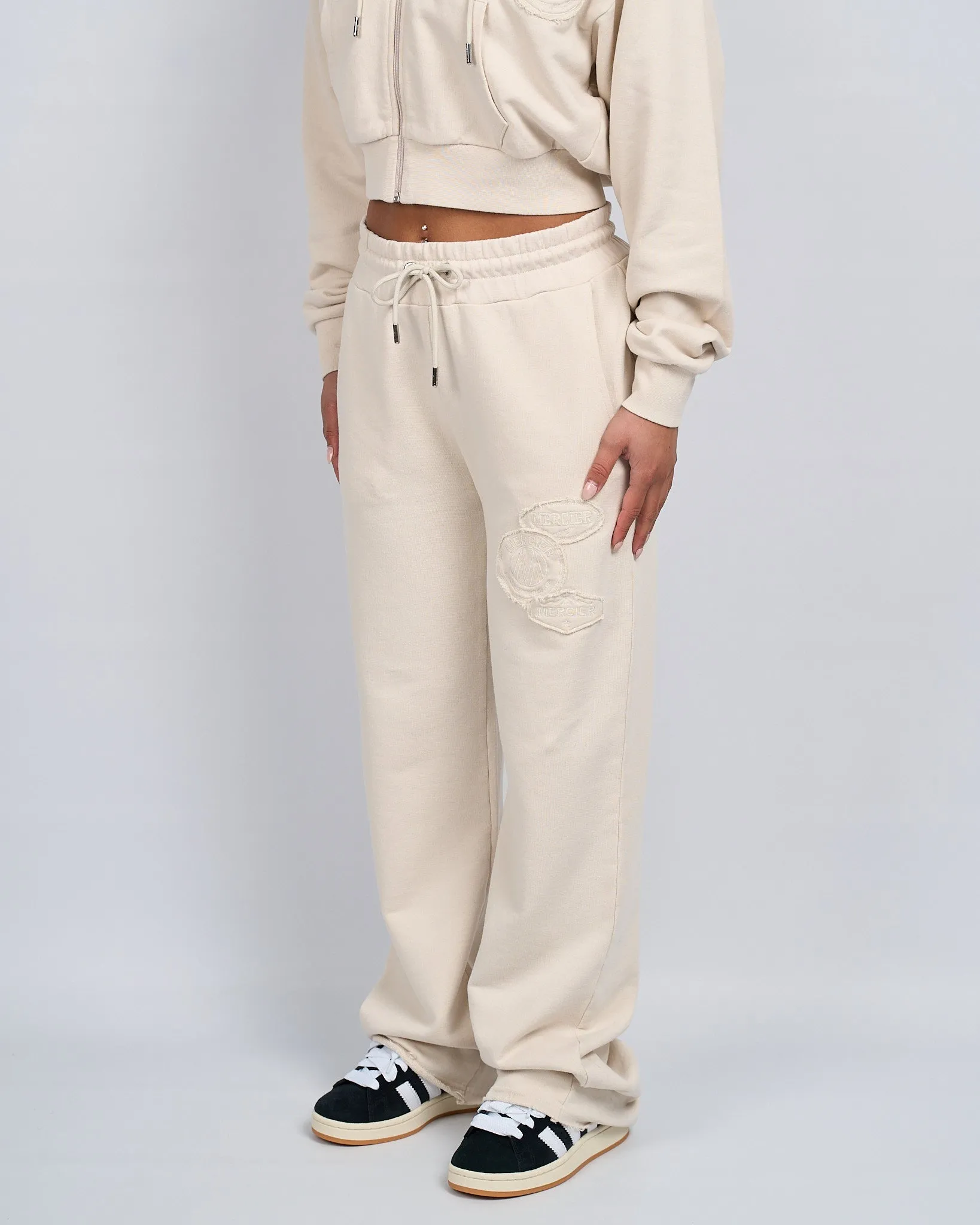 Womens Stone OG Badge Raw Joggers